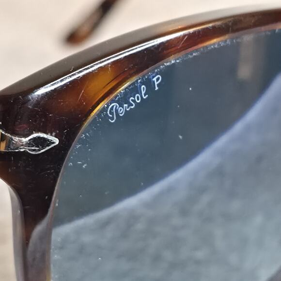 Authentic PERSOL 714 SUNGLASSES 24/S3 Havana Polarized Lens Steve McQueen 54-21 - Picture 8 of 16